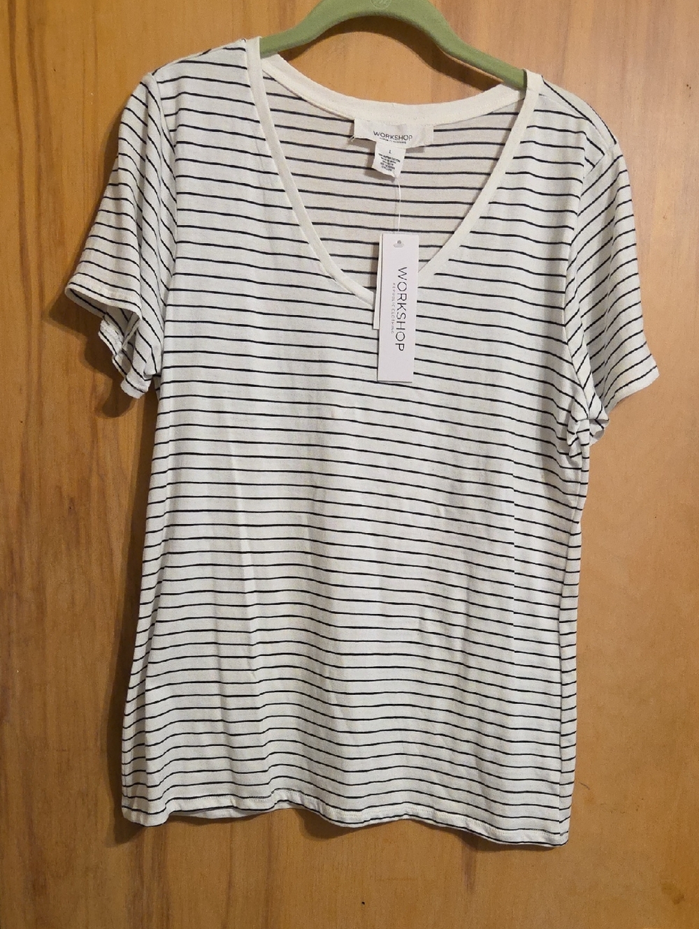 Striped Cotton SS Tee